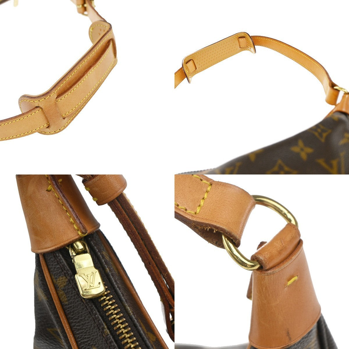 LOUIS VUITTON Boulogne 30 Shoulder Bag Monogram Leather Brown M51265 18KP009
