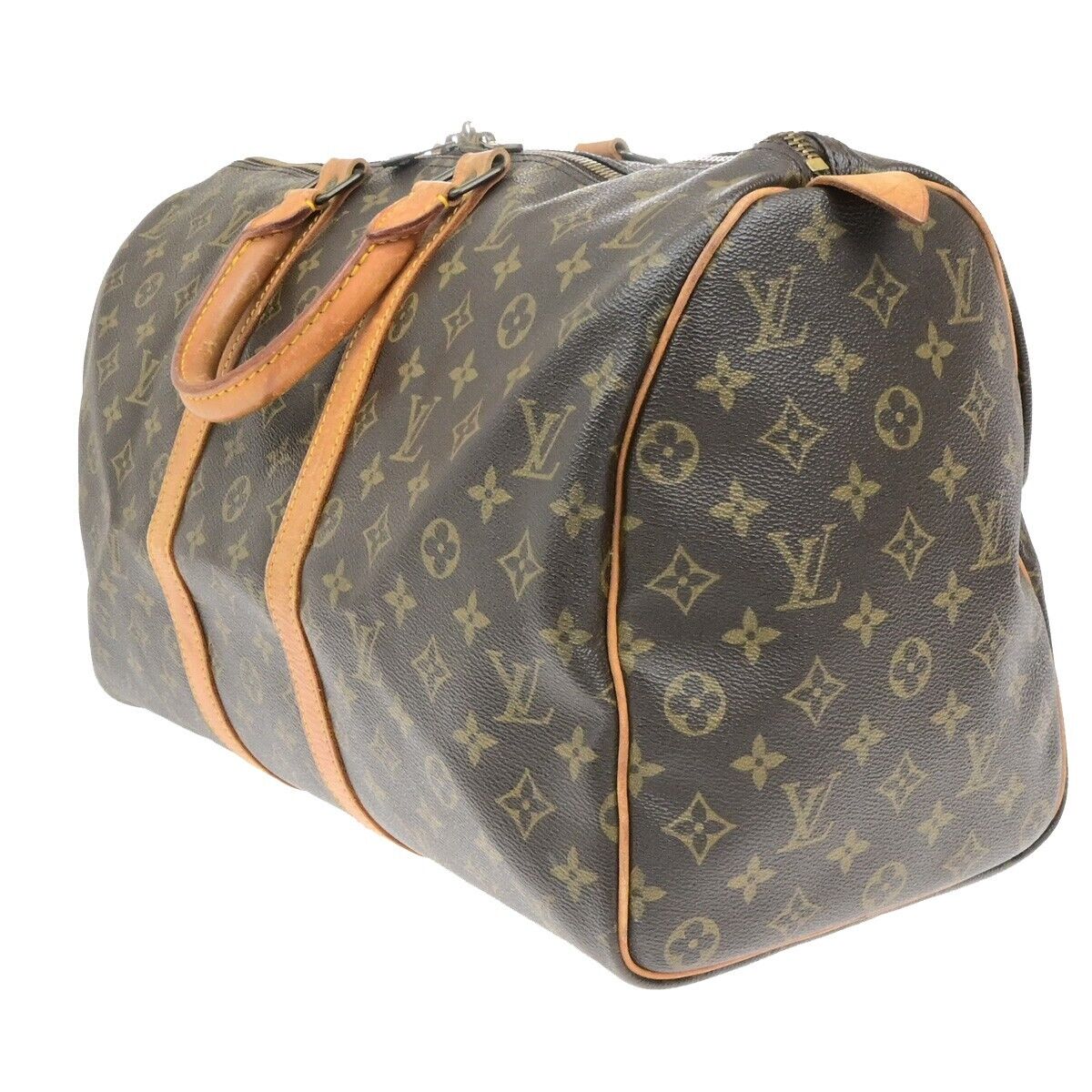 LOUIS VUITTON Keepall 45 Travel Hand Bag Monogram Leather Brown M41428 81ED924