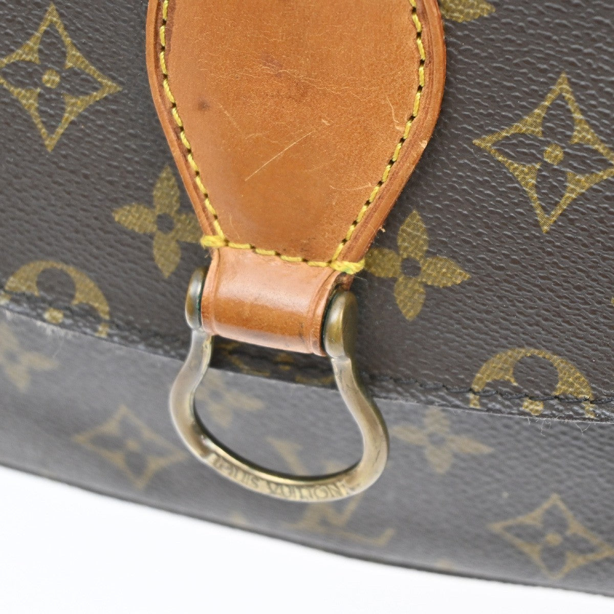 LOUIS VUITTON Saint Cloud GM Shoulder Bag Monogram Leather Brown M51242 86SA019