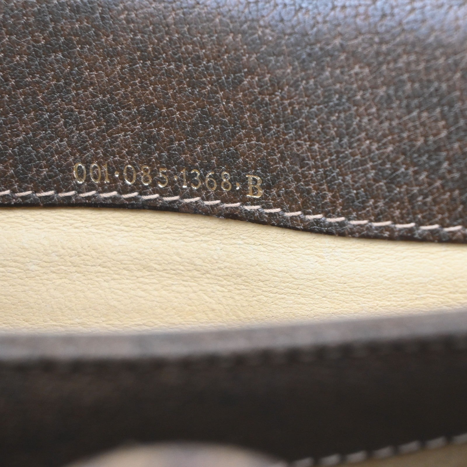 GUCCI Logo Shoulder Hand Bag Turn Lock Leather Brown GHW Italy 35KD066