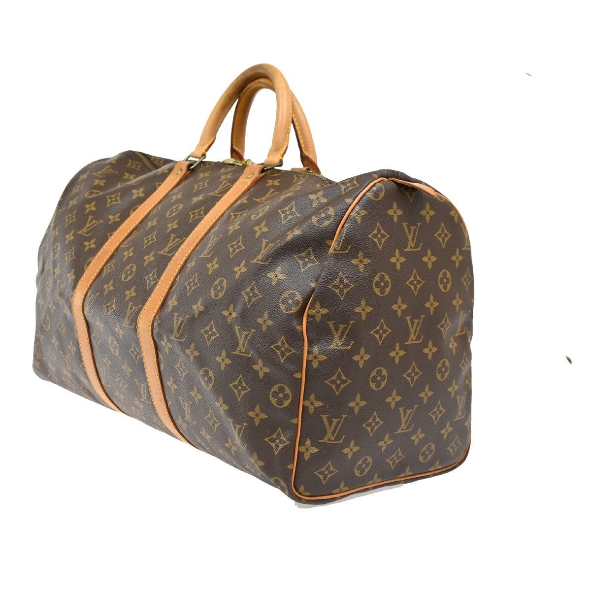 LOUIS VUITTON Keepall 50 Travel Hand Bag Monogram Leather Brown M41426 97DA258