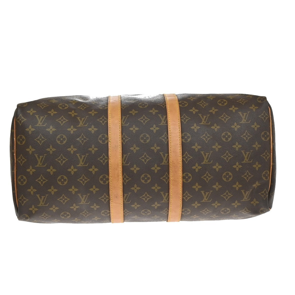 LOUIS VUITTON Keepall 50 Travel Hand Bag Monogram Leather Brown M41426 11YJ198