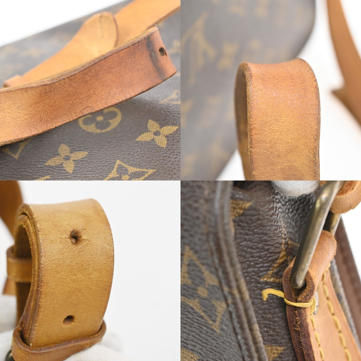 LOUIS VUITTON Cartouchiere GM Shoulder Bag Monogram Leather Brown M51252 39YJ091