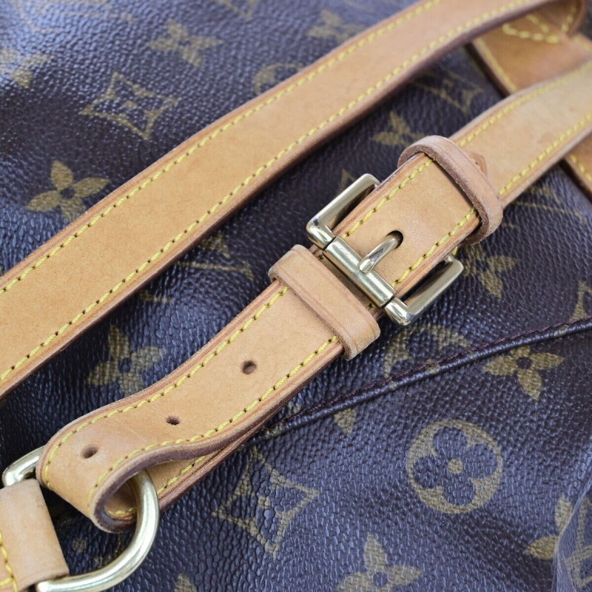 LOUIS VUITTON Montsouris MM Backpack Bag Monogram Leather Brown M51136 11EB703