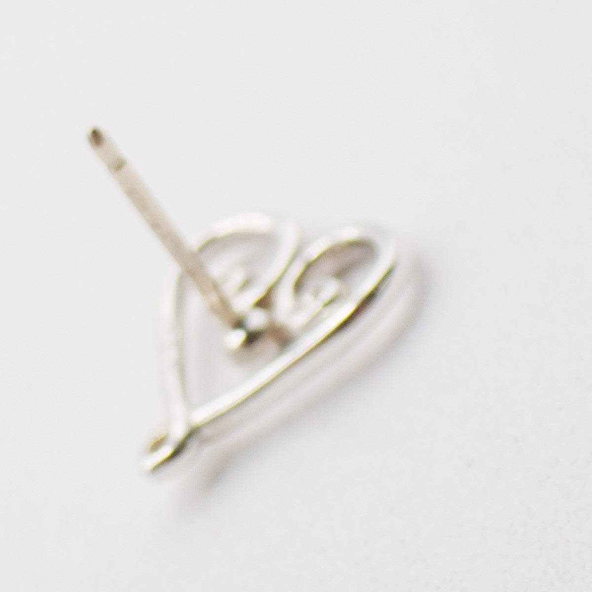 Tiffany & Co. Paloma Picasso Loving Heart Pierce Earring Silver 925 60EG351