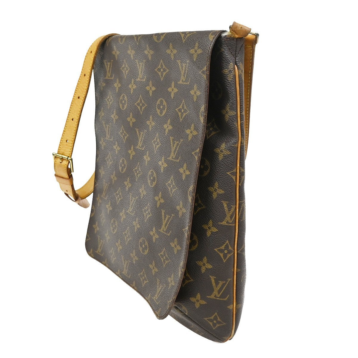 LOUIS VUITTON Musette Shoulder Bag Monogram Leather Brown France M51256 70KC930