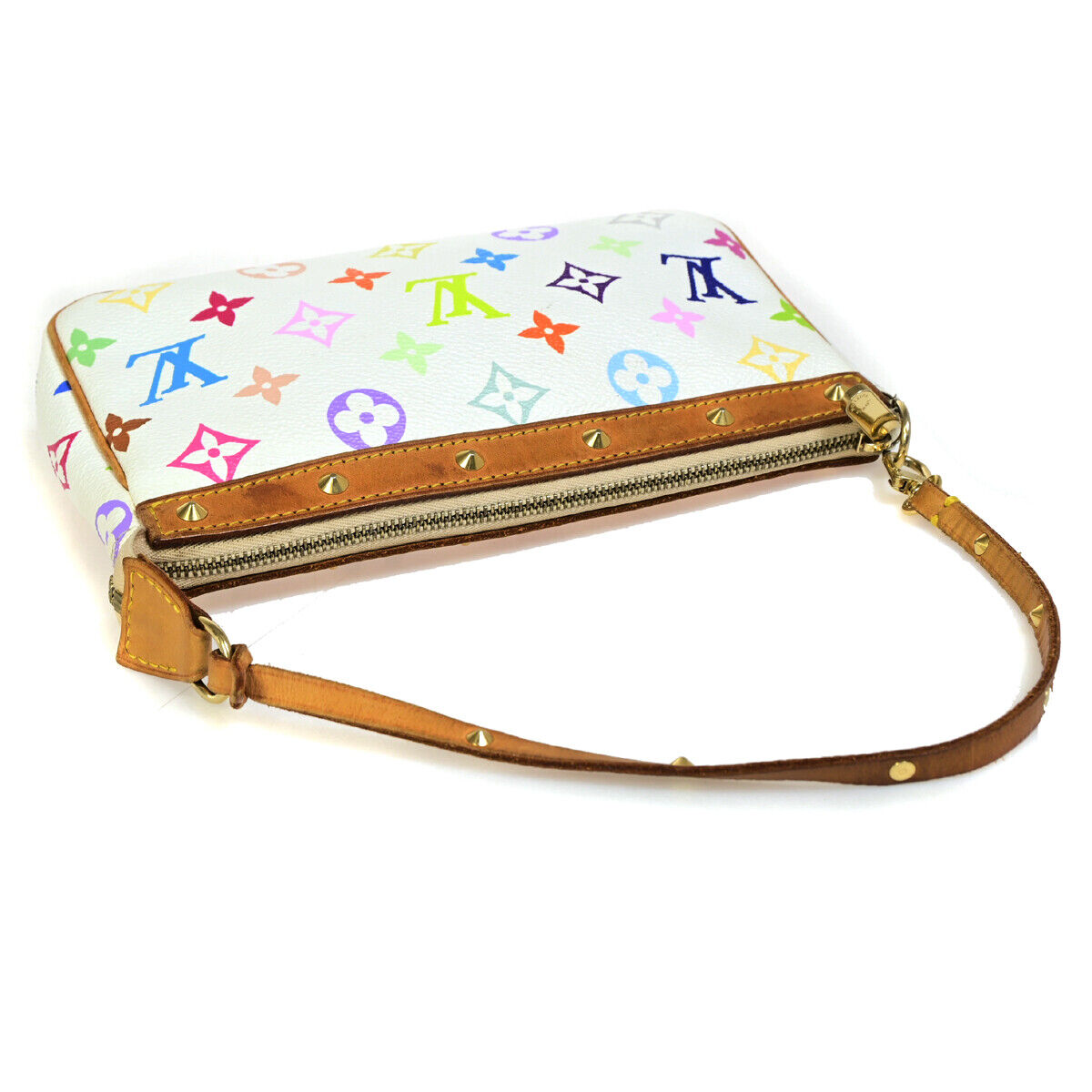 LOUIS VUITTON Pochette Accessoires Hand Bag Monogram Multi WE M92649 97YG345