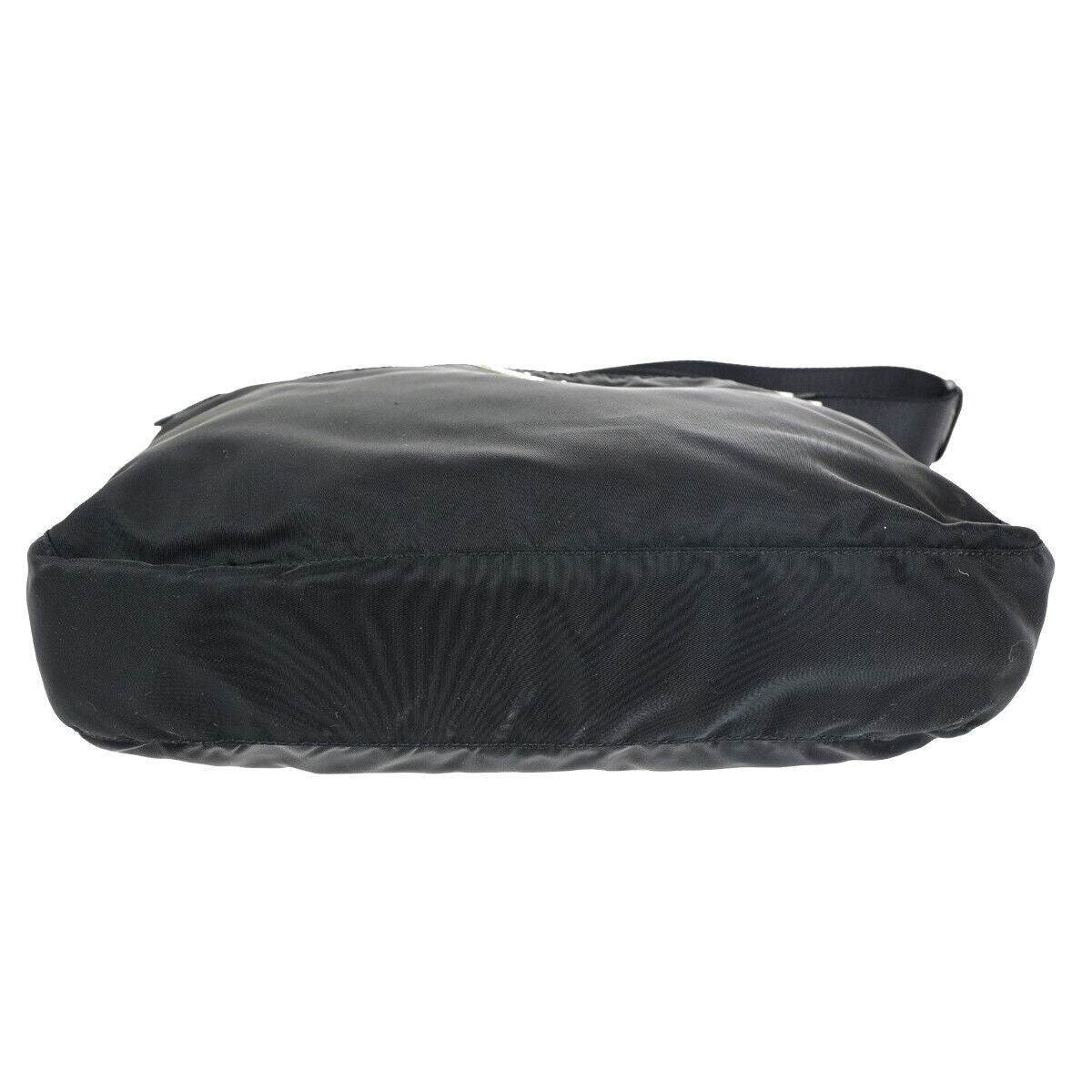 PRADA Logo Tessuto Crossbody Shoulder Bag Nylon Leather Black SHW Italy 91YG555