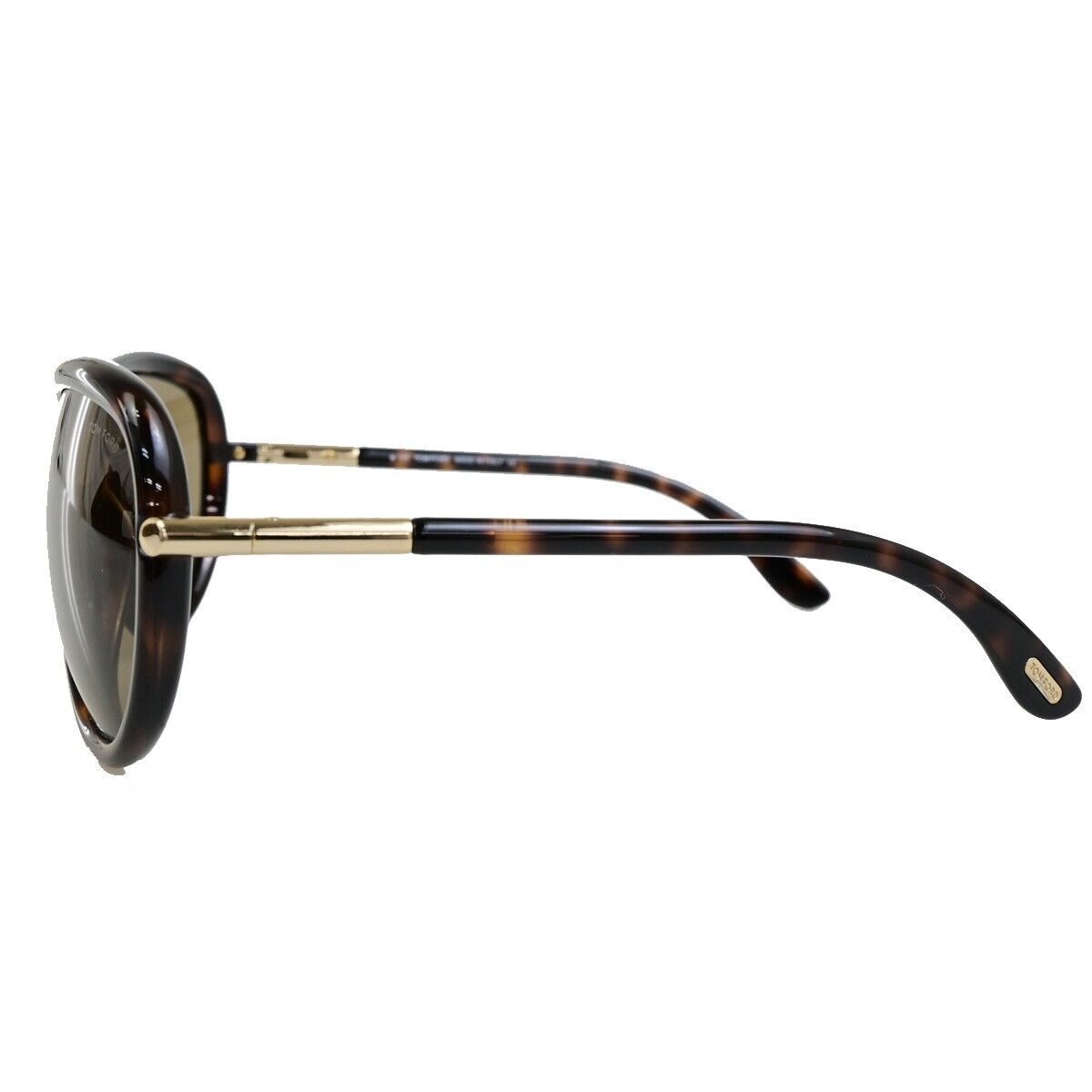 TOM FORD Logo Sabrina Sunglasses  Eye Wear Plastic Brown Gold  TF161  02FA053