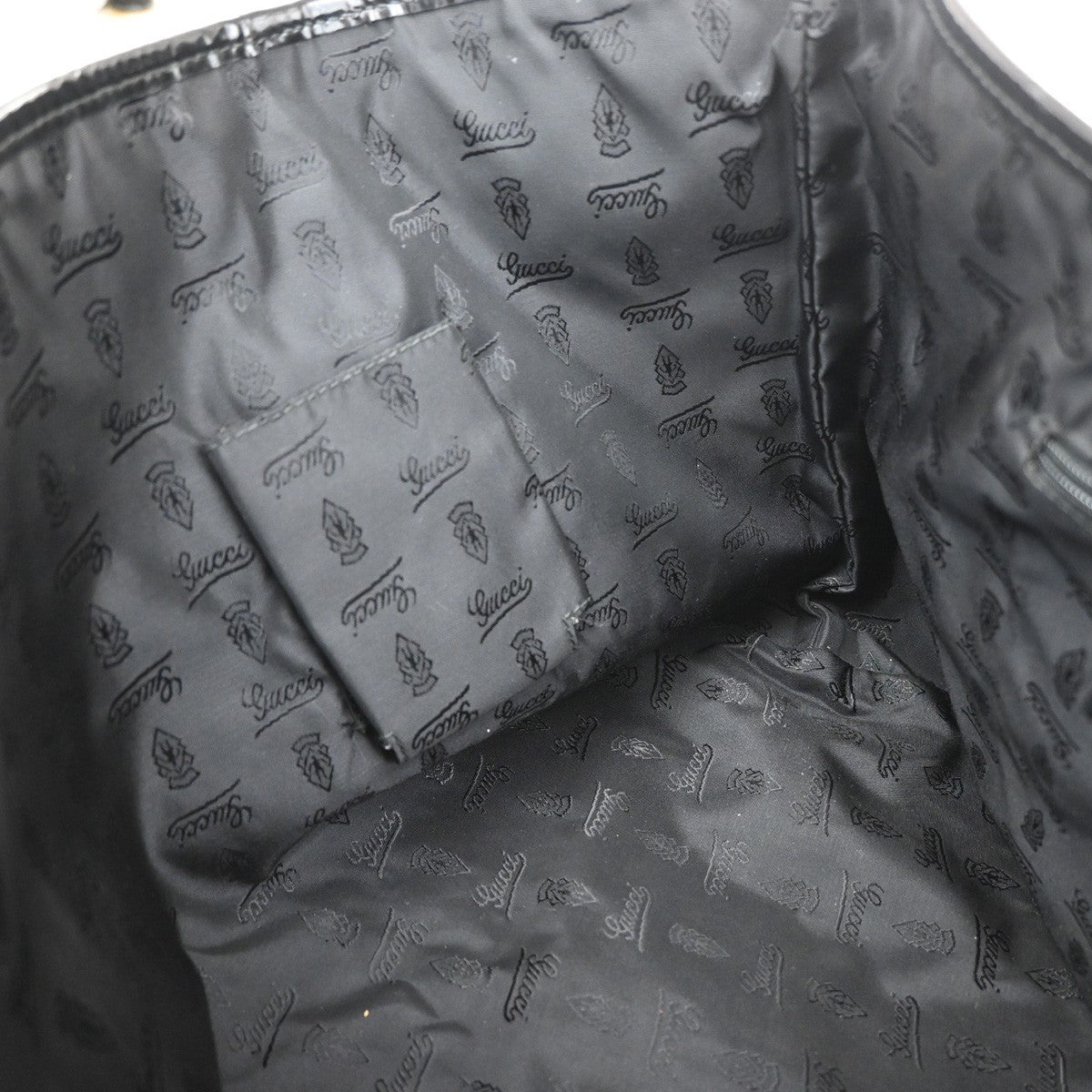 GUCCI GG Jolie Shoulder Hand Tote Bag Patent Leather Brown GHW 30CA363