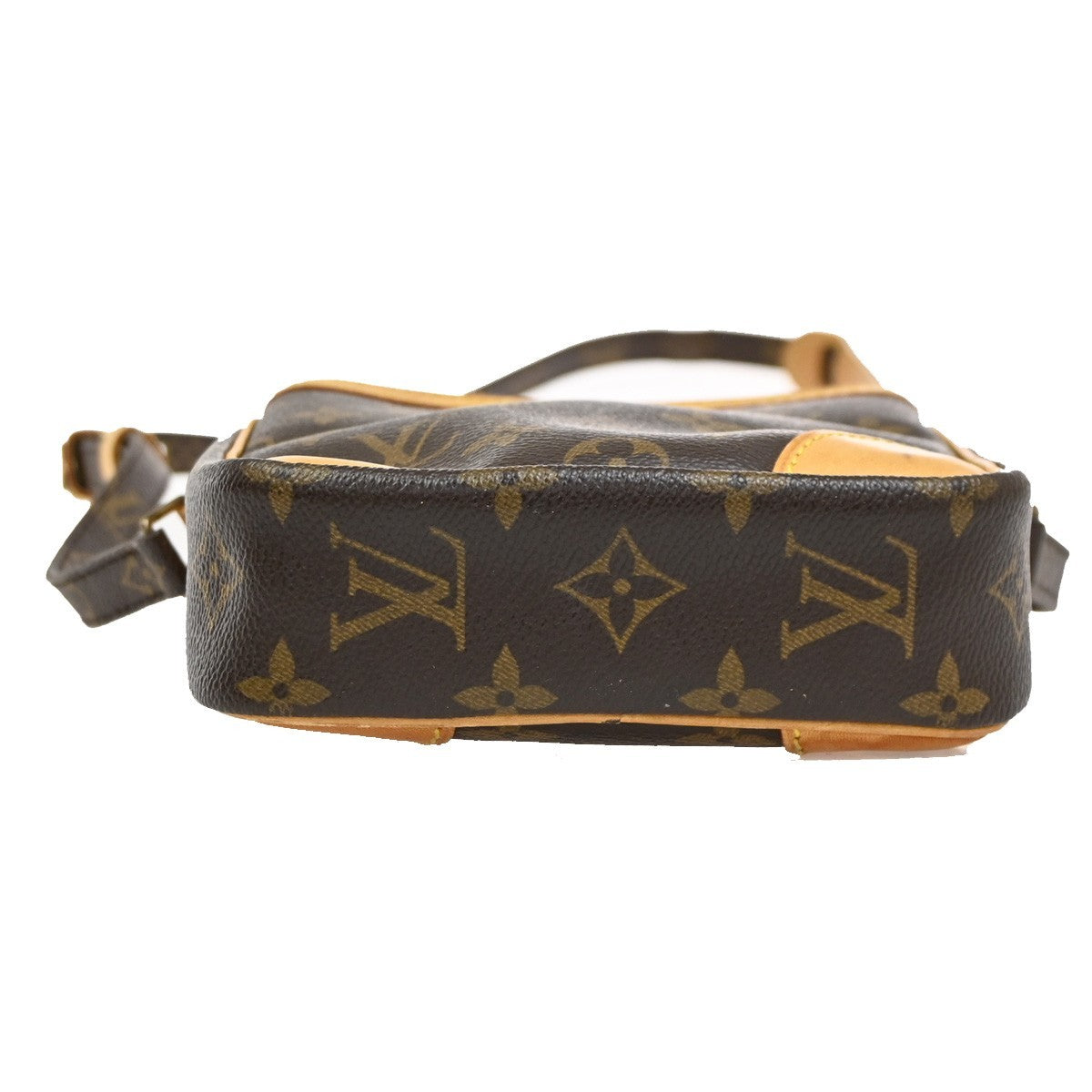 LOUIS VUITTON Danube Shoulder Bag Monogram Leather Brown France M45266 86DA237