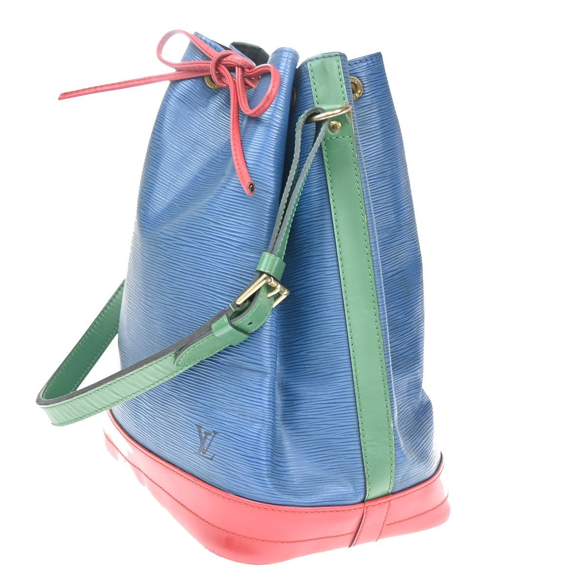LOUIS VUITTON Noe Drawstring Shoulder Bag Epi Leather Tricolor M44082 85CA868