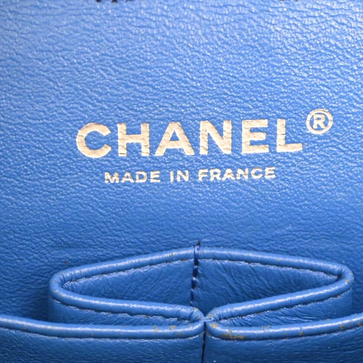 CHANEL CC Matelasse 25 Double Flap Chain Shoulder Bag Cavia Leather BE 990RJ356