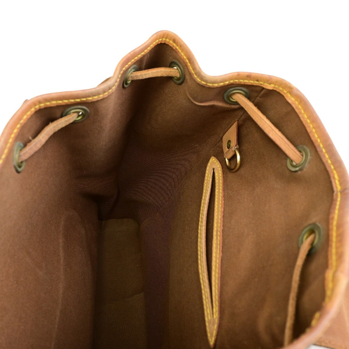 LOUIS VUITTON Montsouris MM Backpack Bag Monogram Leather Brown M51136 75EE122