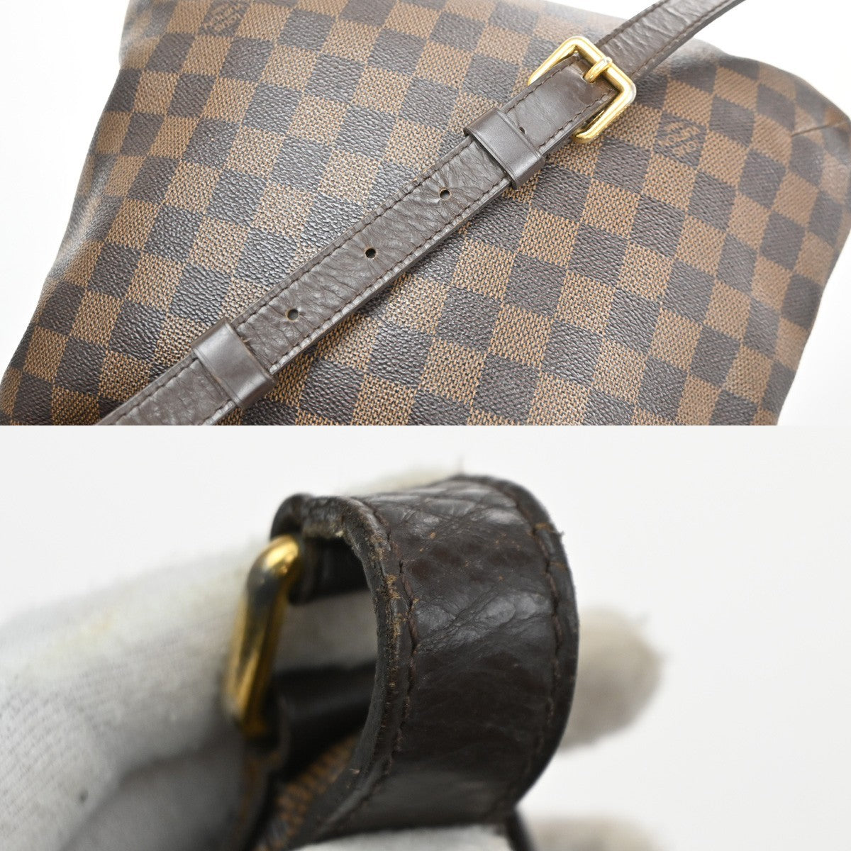 LOUIS VUITTON Bloomsbury PM Shoulder Bag Damier Leather Brown N42251 86CA932