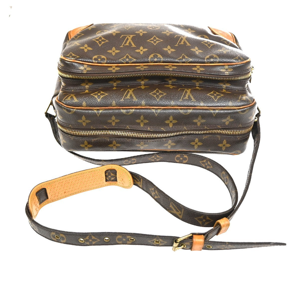 LOUIS VUITTON Nile Crossbody Shoulder Bag Monogram Leather Brown M45244 89KC882
