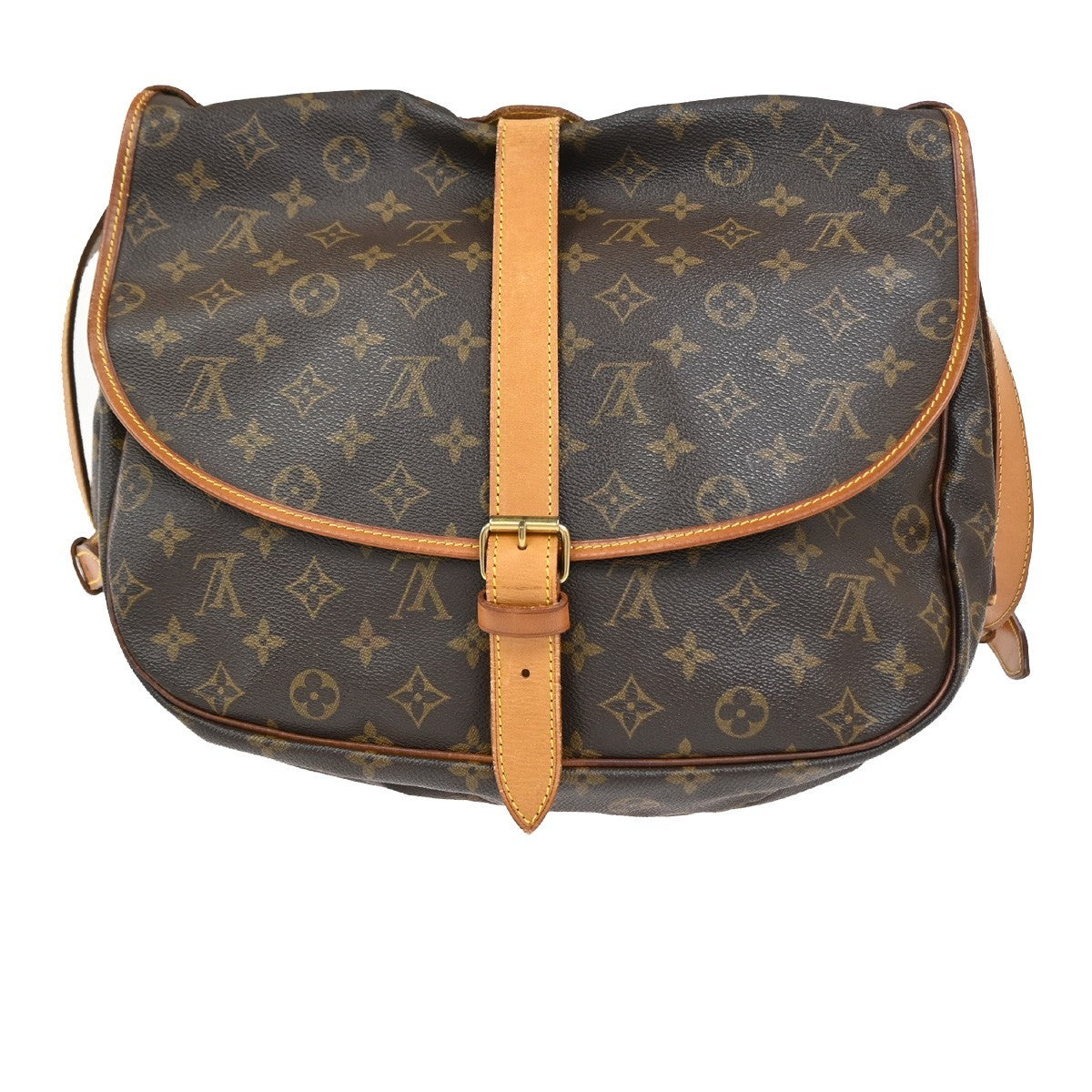LOUIS VUITTON Saumur 35 Shoulder Bag Monogram Leather BN France M42254 84CA895