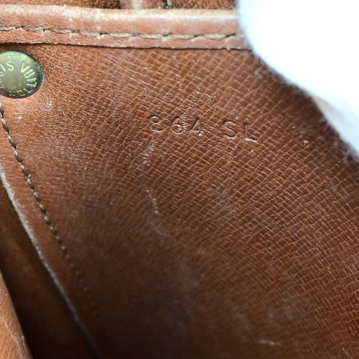 LOUIS VUITTON Cartouchiere MM Shoulder Bag Monogram Leather Brown M51253 61SH981