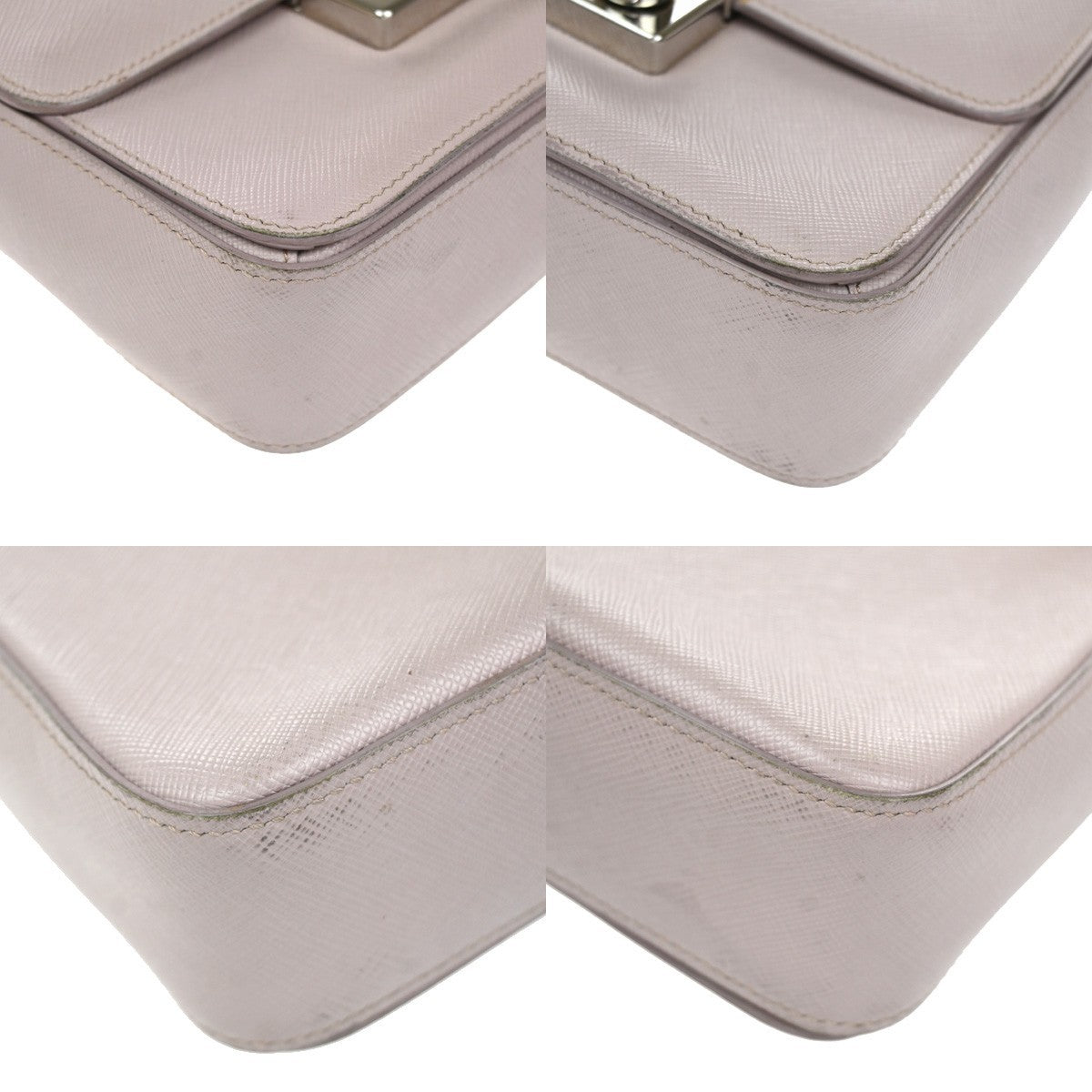 PRADA Logo Lux Sound Mini Shoulder Bag Saffiano Leather Pink SHW Italy 76YH990