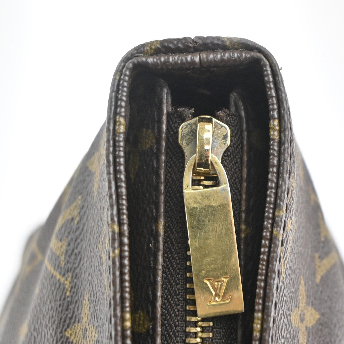 LOUIS VUITTON Cabas Piano Shoulder Bag Monogram Leather Brown M51148 16MA253