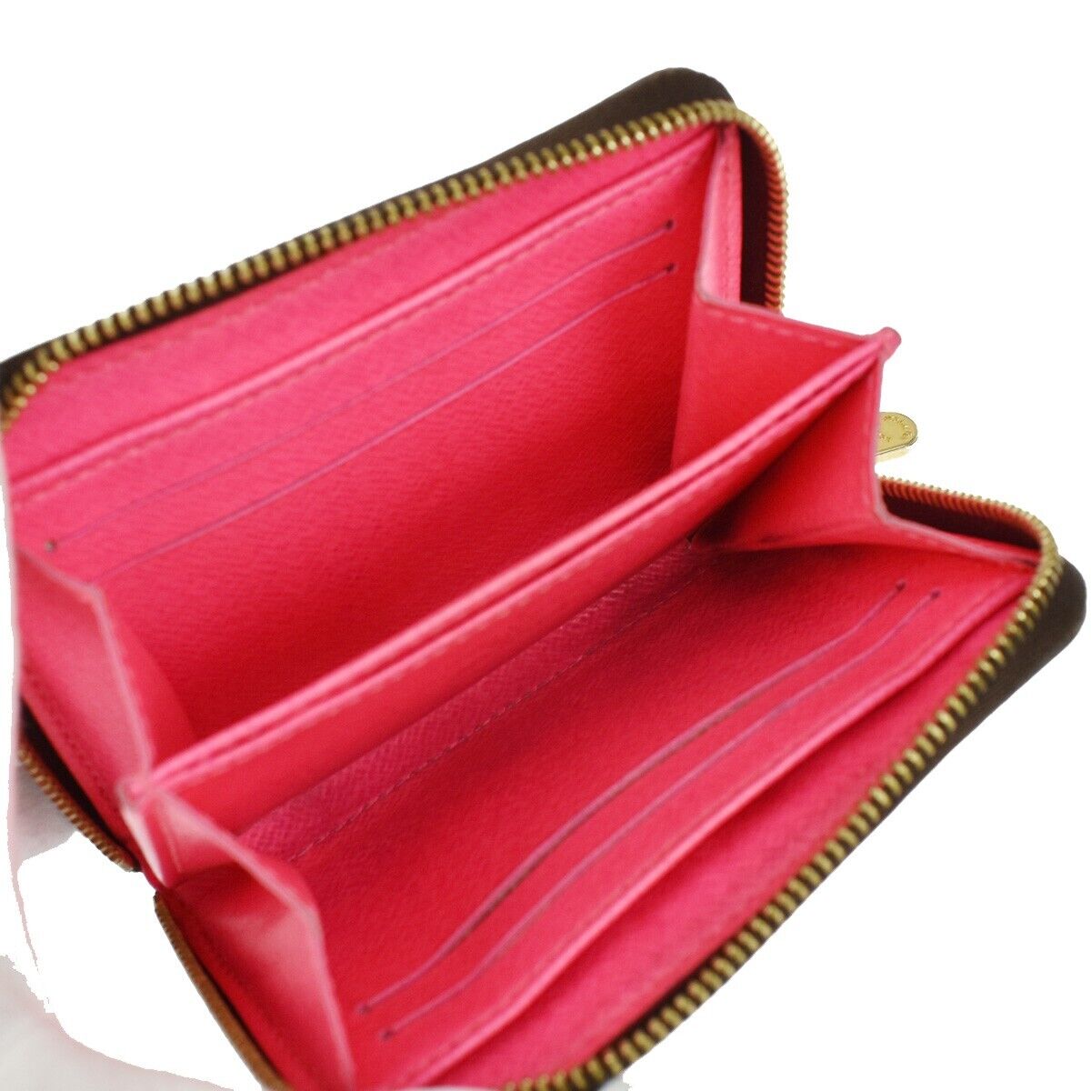 LOUIS VUITTON Zippy Coin Purse Monogram Graffiti Leather Brown FA M93707 85RC268