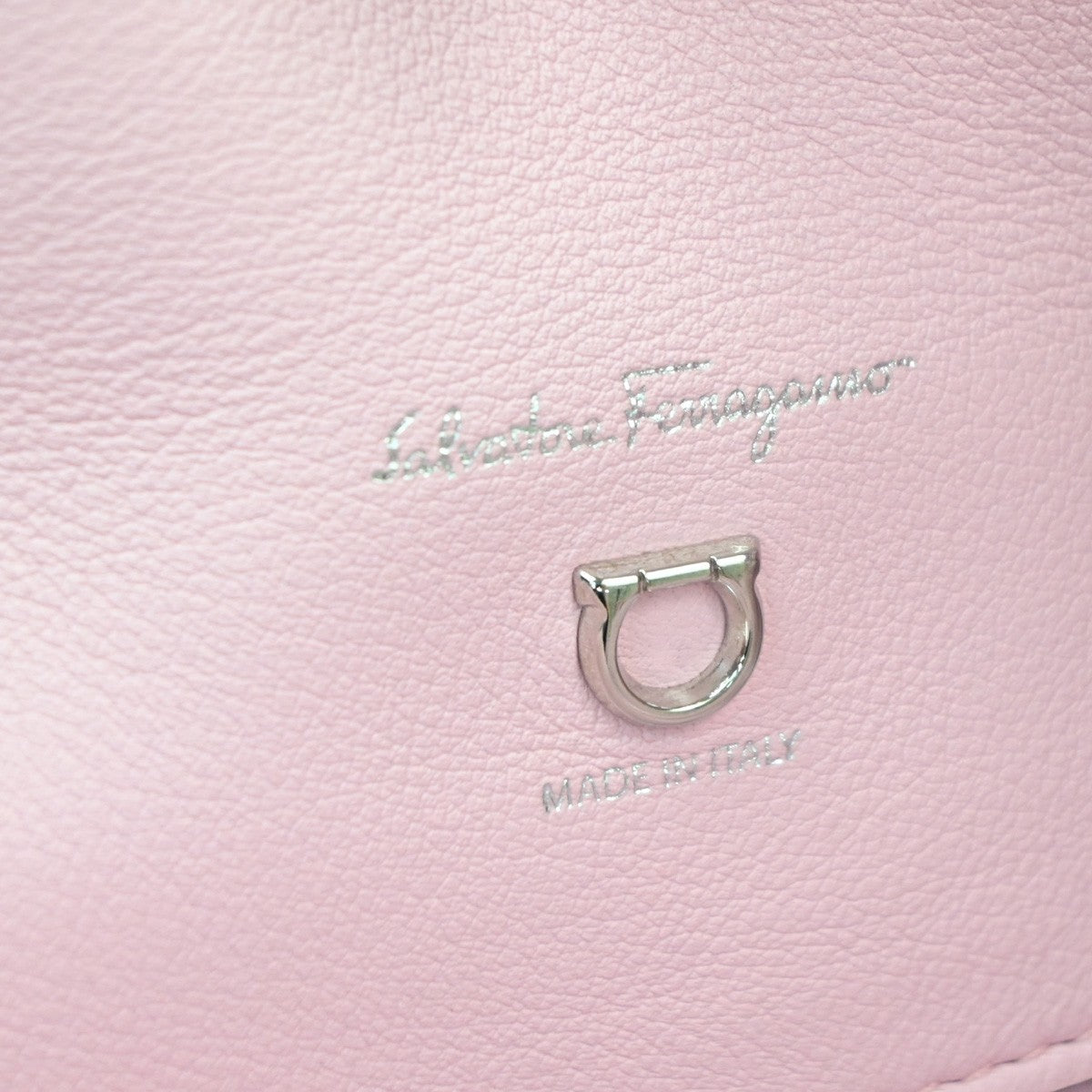 SALVATORE FERRAGAMO Studio 2Way Top Handle Bag Leather Pink SHW 88TA660