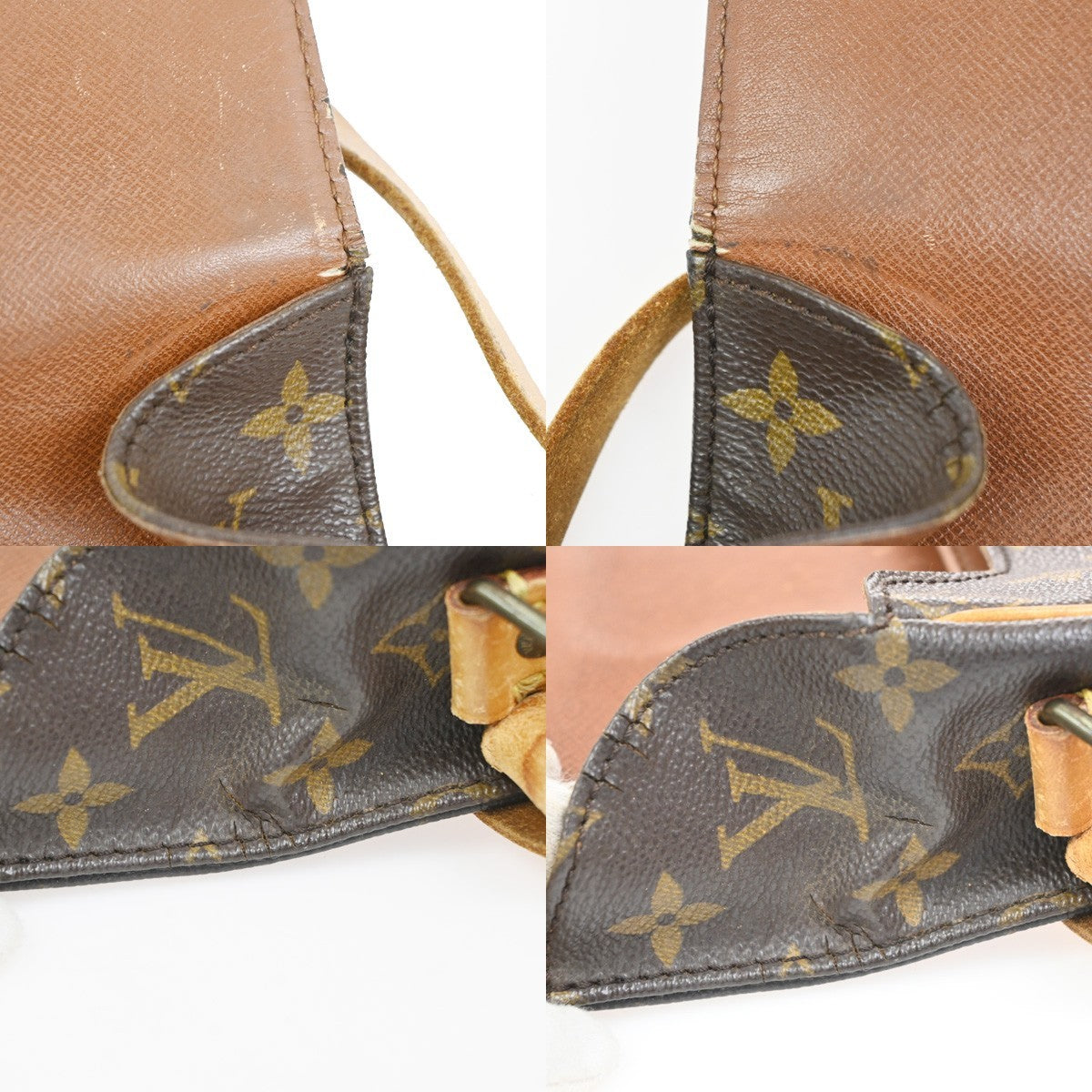 LOUIS VUITTON Cartouchiere GM Shoulder Bag Monogram Leather Brown M51252 32YH934