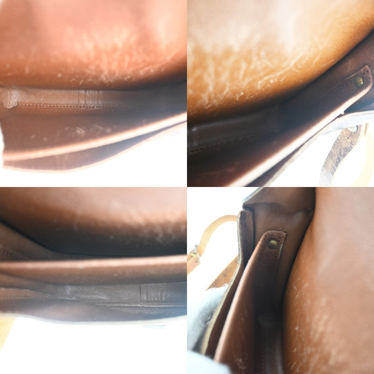 LOUIS VUITTON Cartouchiere MM Shoulder Bag Monogram Leather Brown M51253 62KP520