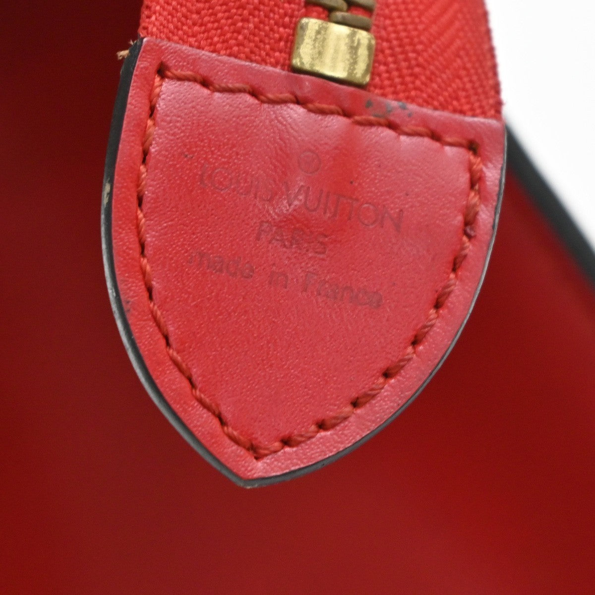 LOUIS VUITTON LV Logo Riviera Hand Bag Epi Leather Red France M48187 67KP503