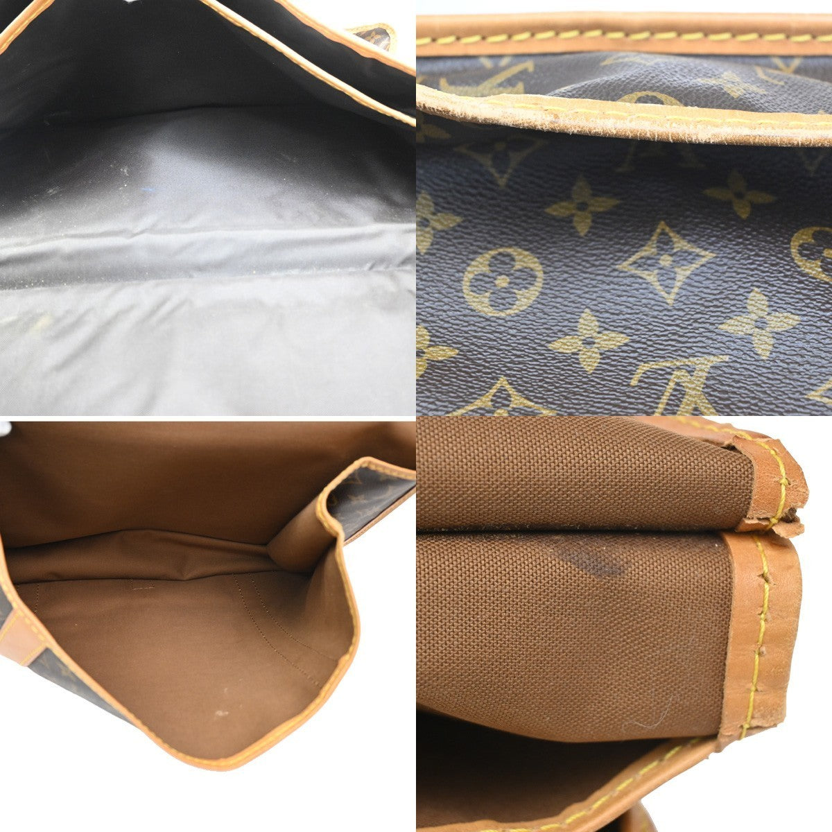 LOUIS VUITTON LV Sac Kleber Shoulder Bag Monogram Leather Brown M58122 76KC406