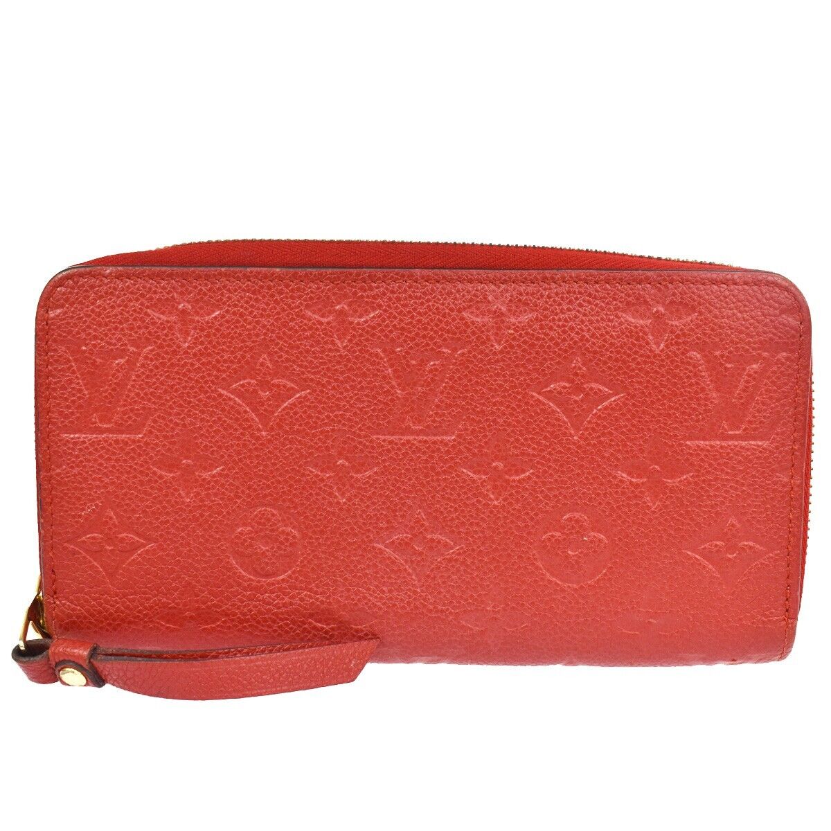 LOUIS VUITTON Zippy Wallet Long Wallet Monogram Empreinte Red M60737 84GA647