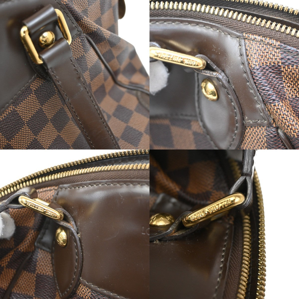 LOUIS VUITTON Verona PM Shoulder Bag Damie Ebene Leather Brown N41117 17KB791
