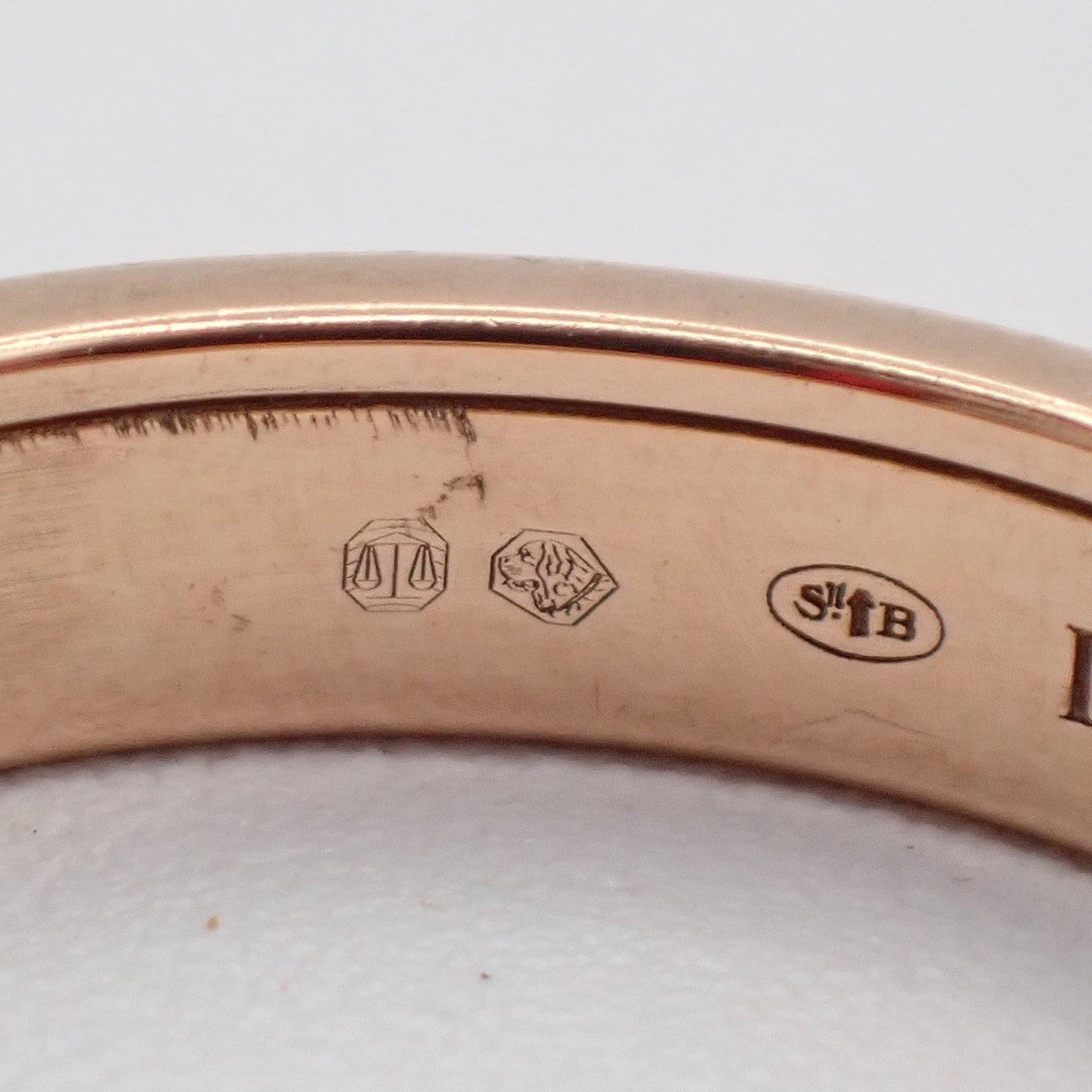 BOUCHERON Logo Quatre Classique Ring Au 750 Rose Gold JP12 US6.5 T52 99LC632