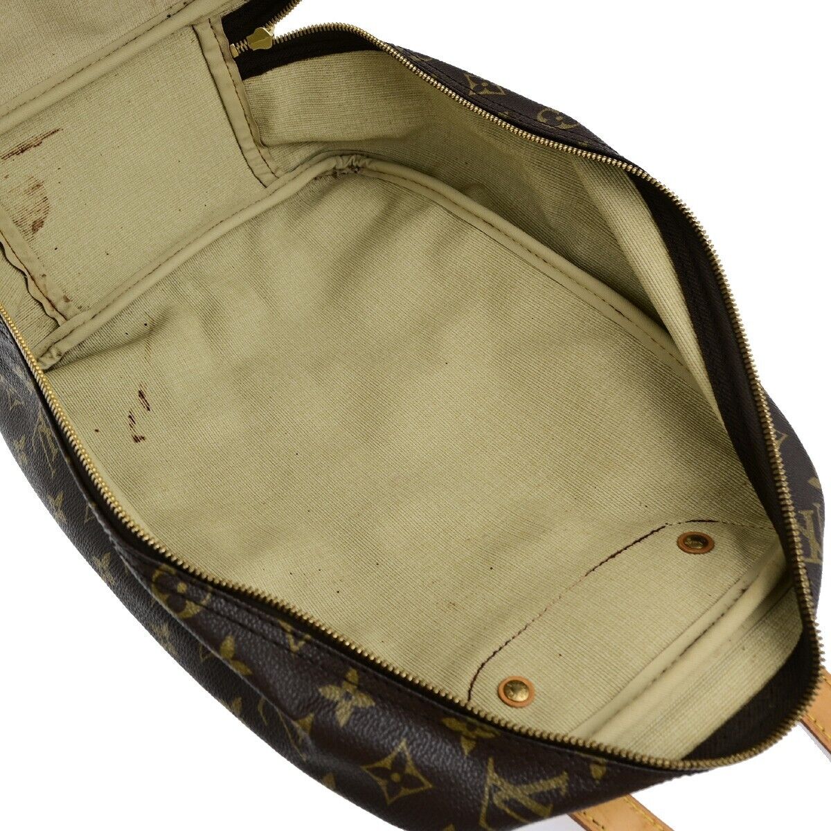 LOUIS VUITTON Excursion Shoes Hand Bag Monogram Leather Brown M41450 30ED298