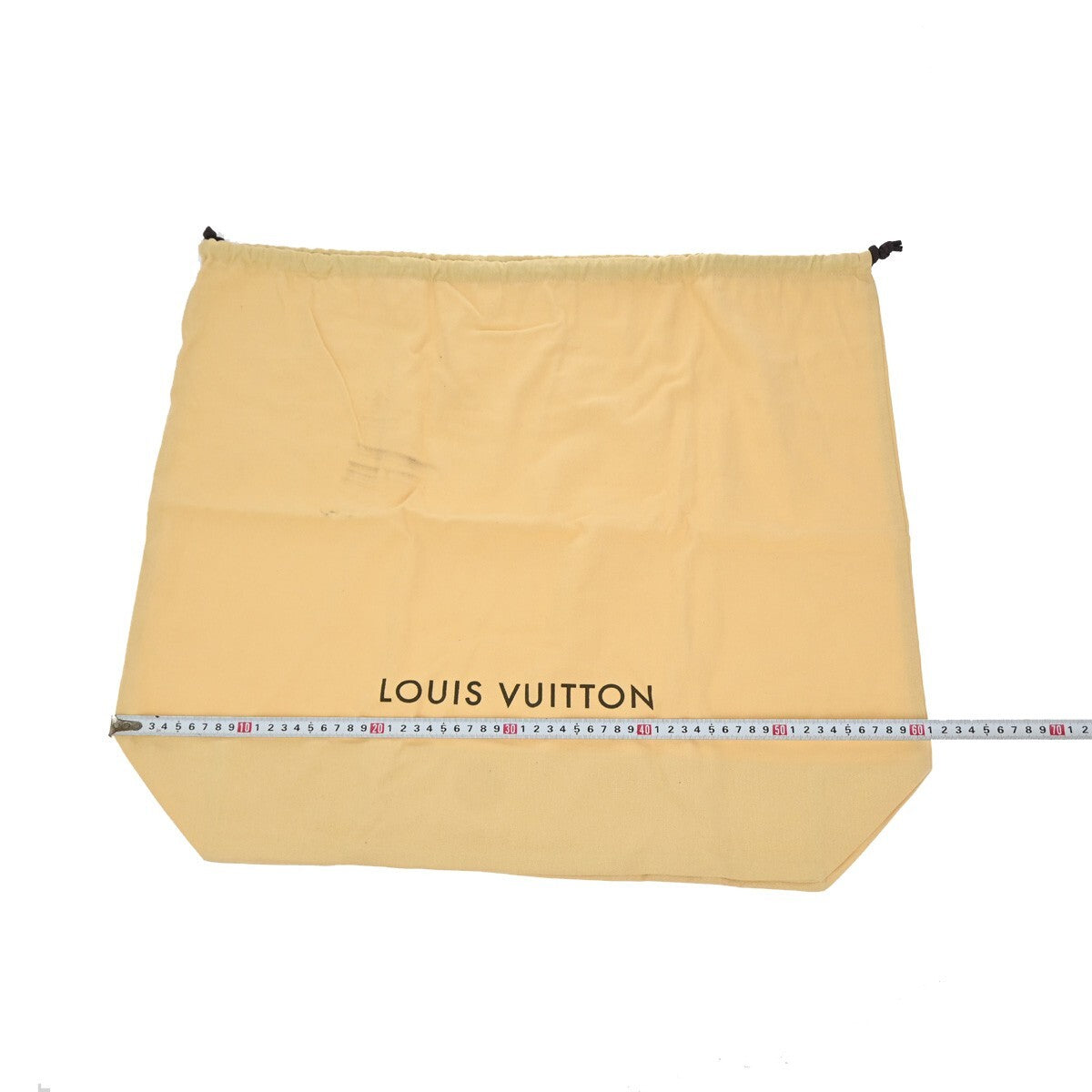 LOUIS VUITTON Logo 10 Set Dust Bag Drawstring Canvas Cotton Beige Brown 09EE128