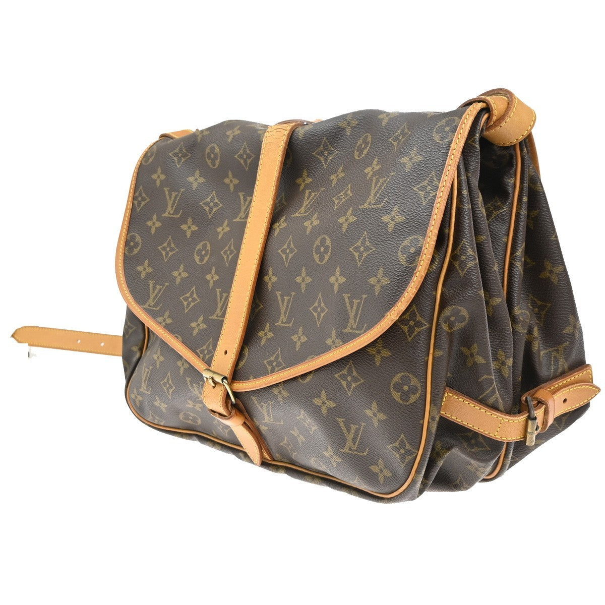 LOUIS VUITTON Saumur 35 Shoulder Bag Monogram Leather BN France M42254 79KC172