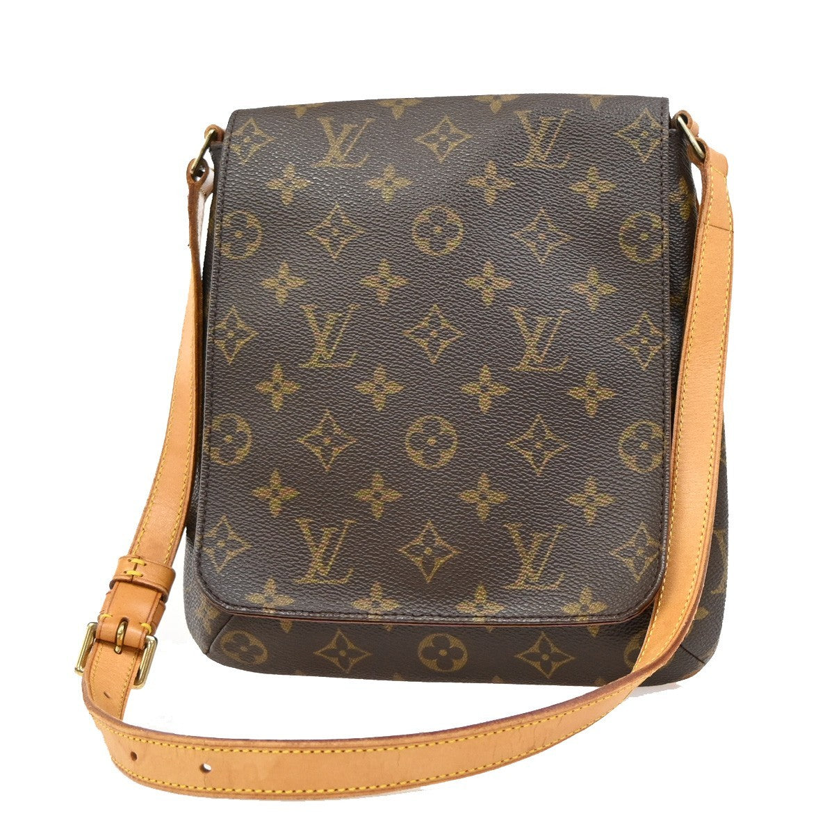 LOUIS VUITTON LV Musette Salsa Short Shoulder Bag Monogram Brown M51258 89EF866