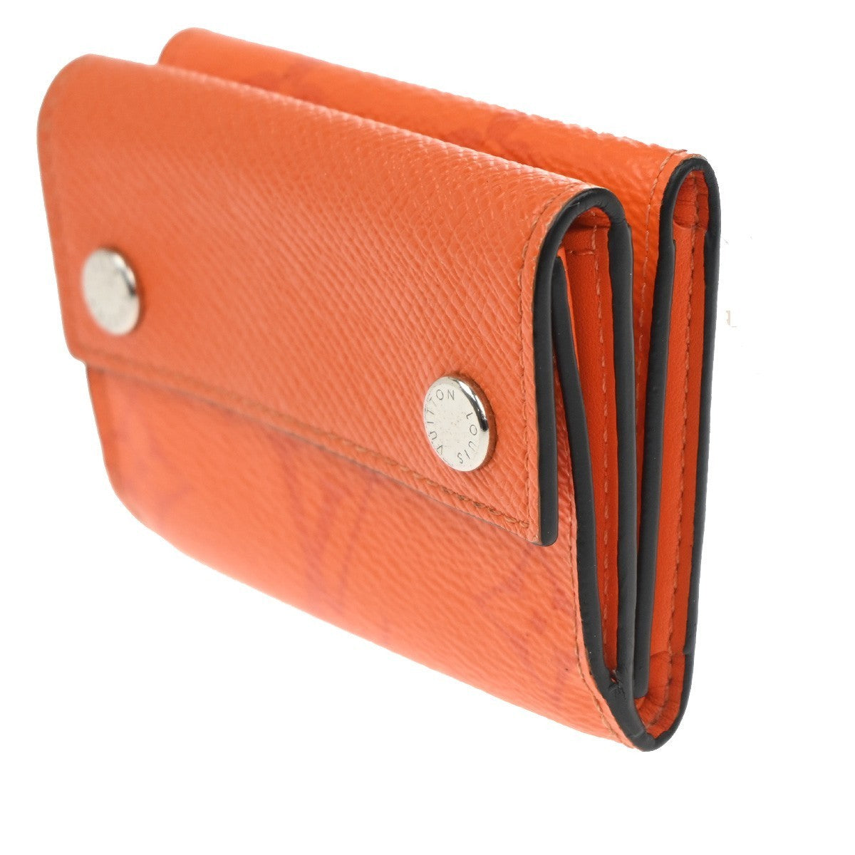 LOUIS VUITTON Wallet Compact Monogram Taiga Rama Leather Orange M69245 31CA642