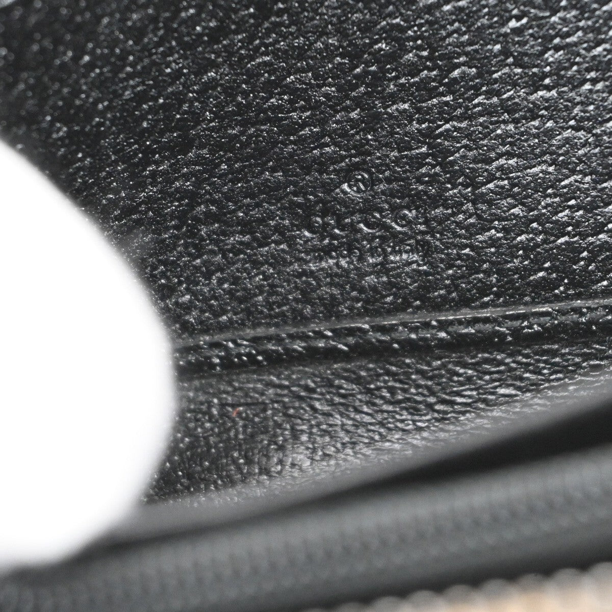GUCCI Logo GG Pattern Long Zip Aroung Wallet Purse Canvas Leather Black 62YH231