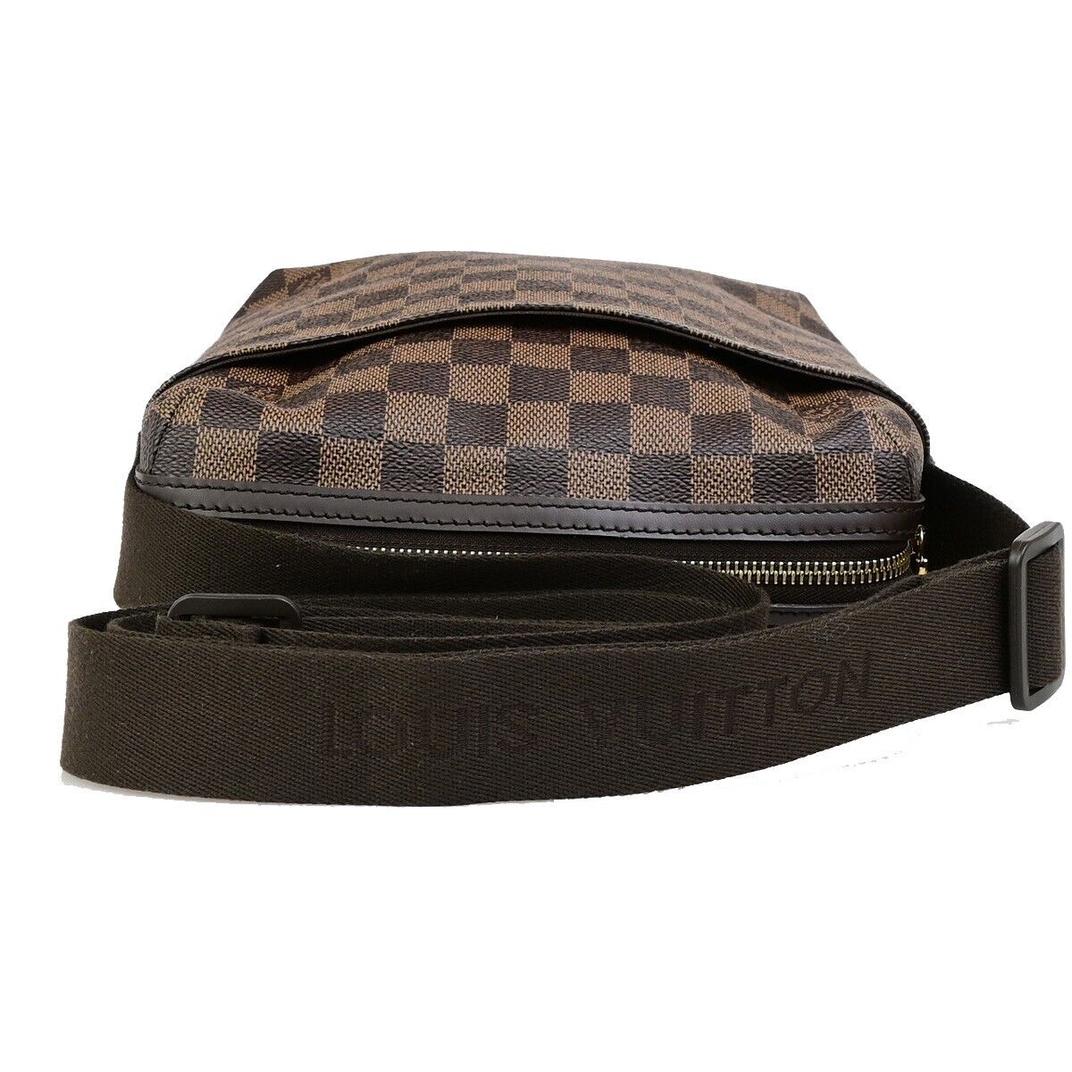 LOUIS VUITTON Trotter Bobur Shoulder Bag Damier Ebene Leather BN N41135 632RK747