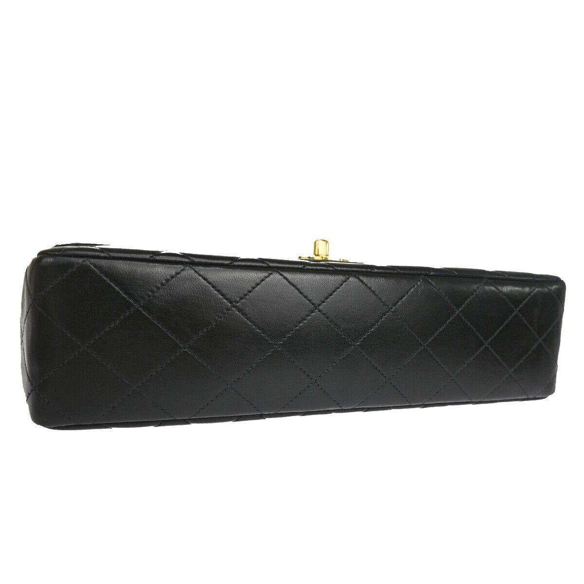 CHANEL CC Mini & Matelasse 25 Pair Hand Bag Leather Black GHW Vintage 550RH637