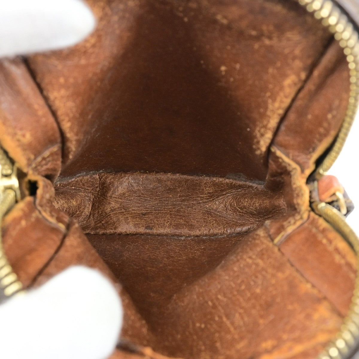 LOUIS VUITTON LV Mini Danube Shoulder Bag Monogram Leather Brown M45268 02YH114