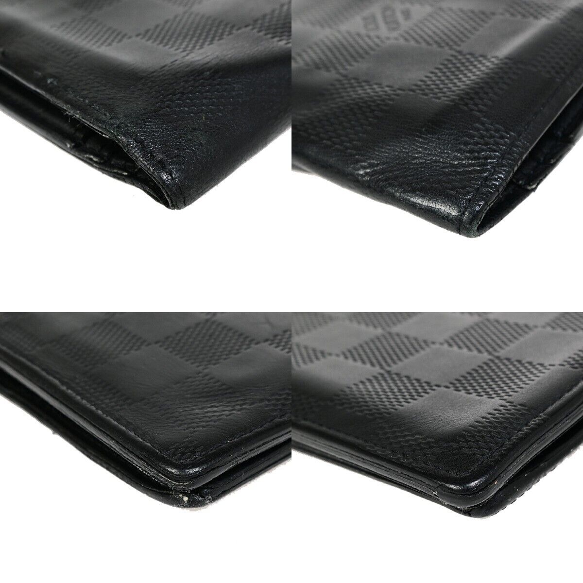 LOUIS VUITTON Brazza Long Bifold Wallet Damier Infini Leather BK N63010 02KA349