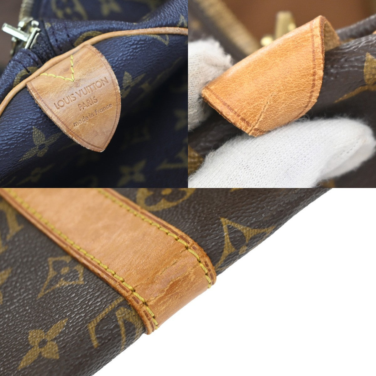 LOUIS VUITTON Keepall 45 Travel Hand Bag Monogram Leather Brown M41428 96YJ208