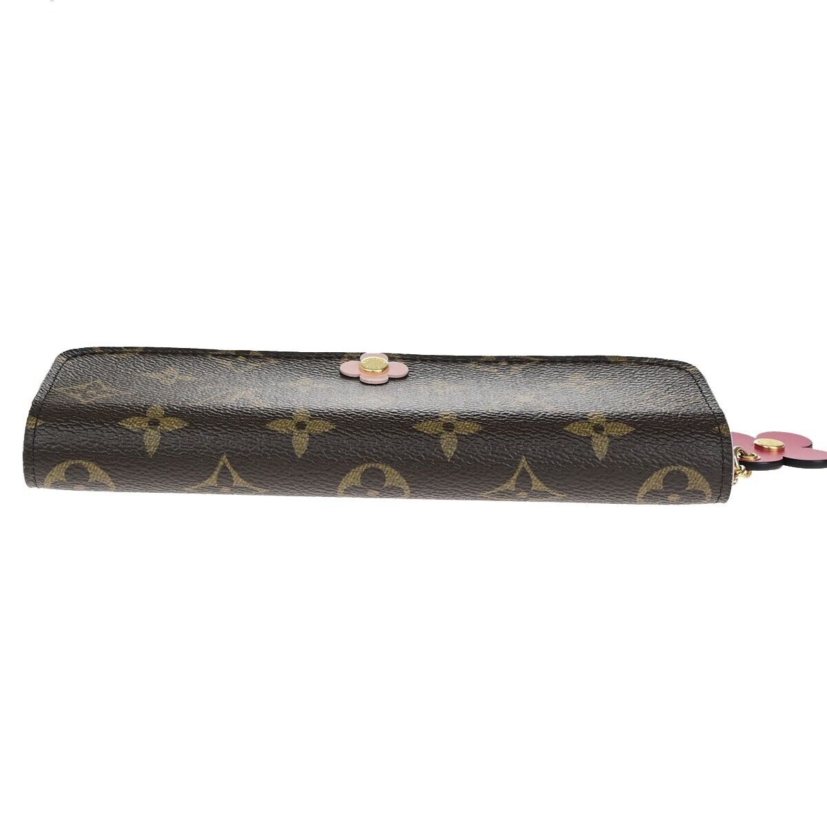 LOUIS VUITTON Portefeuille Emilie Long Wallet Monogram Brow Pink N64202 34SJ472