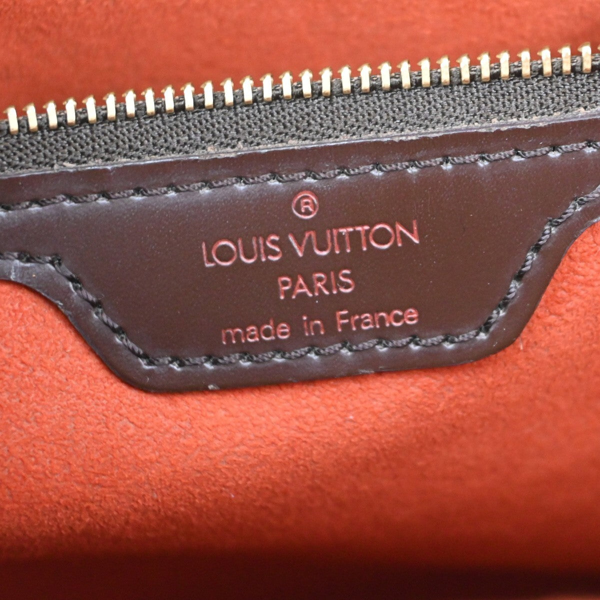 LOUIS VUITTON Uzes Shoulder Bag Damier Ebene Leather Brown France N51128 24EE389
