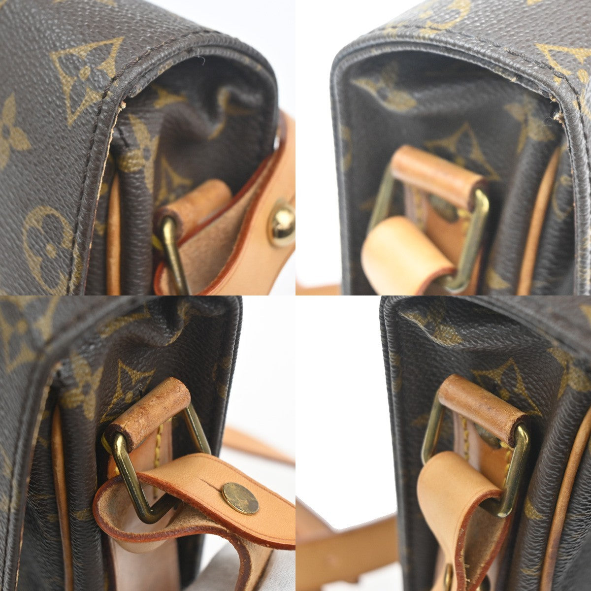 LOUIS VUITTON Cartouchiere GM Shoulder Bag Monogram Leather Brown M51252 77KC740