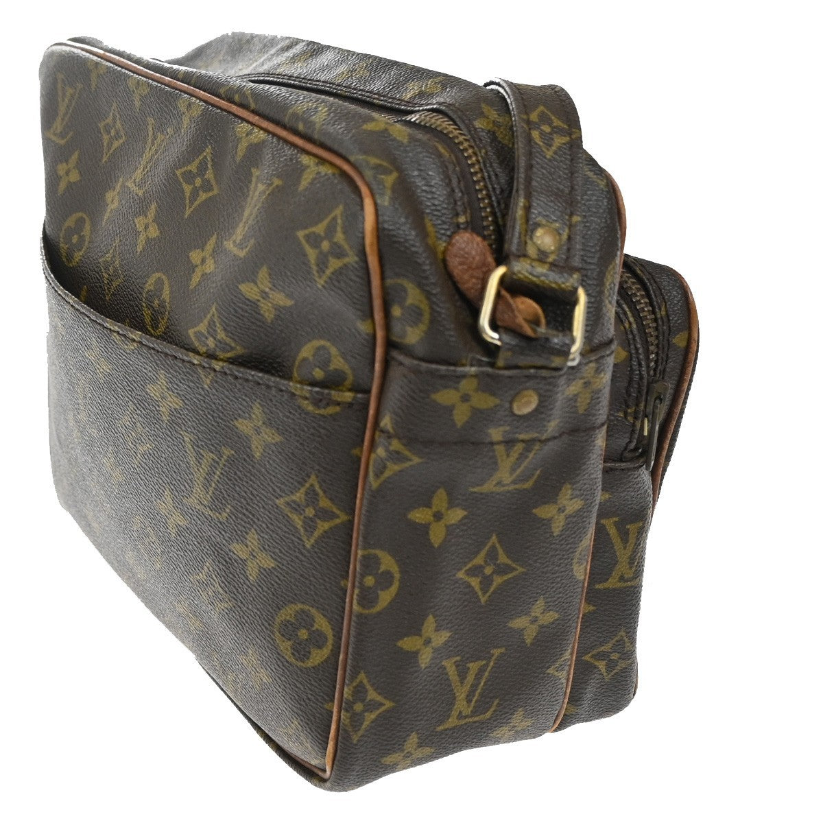 LOUIS VUITTON Nile Migratoire Shoulder Bag Monogram Leather Brown M45244 04TA203