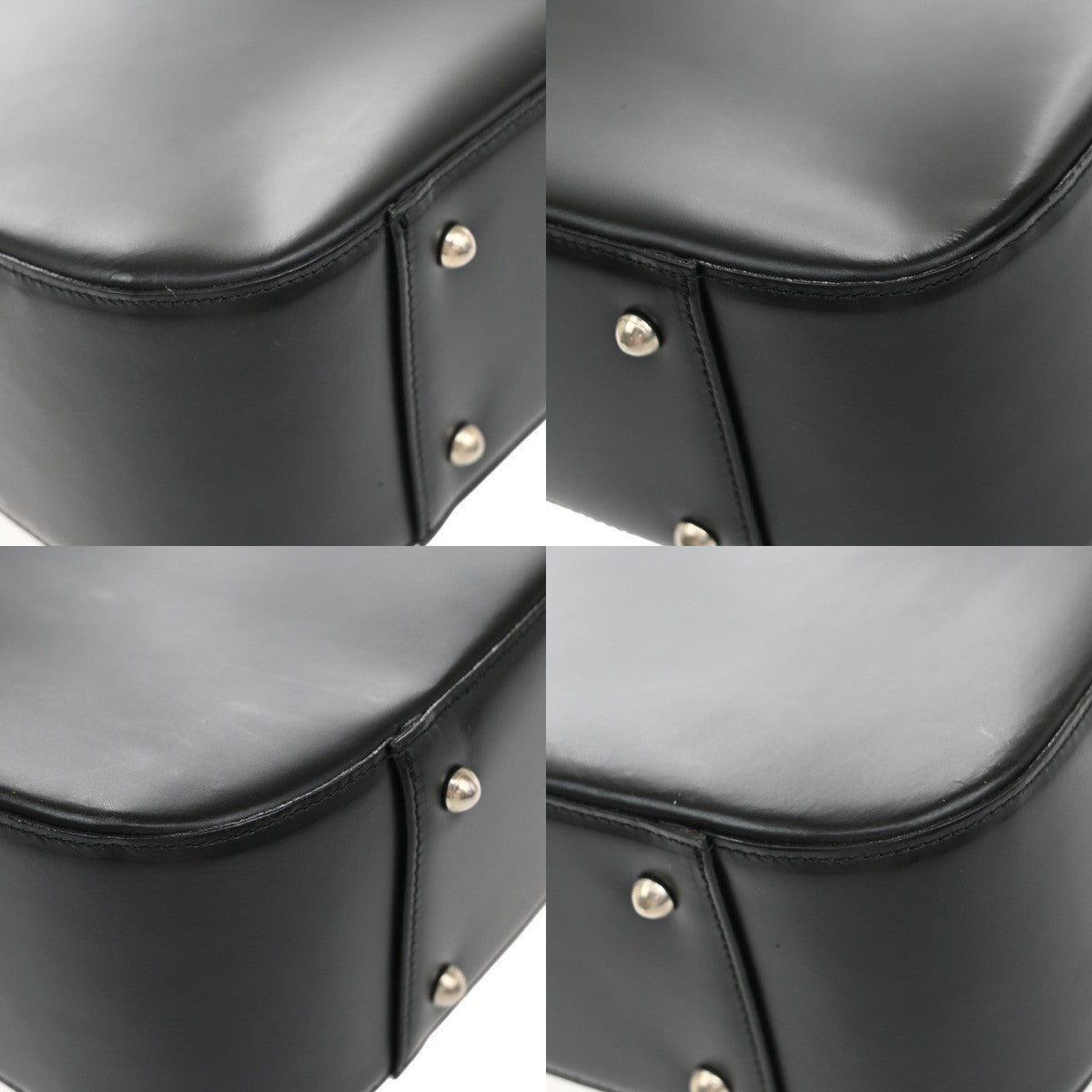 Burberrys Logo Nova Check Hand Tote Bag Canvas Leather Black Beige 31KP090