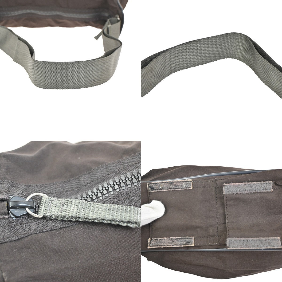 PRADA  Sport Line Shoulder Crossbody Bag Nylon Leather Canvas Brown SHW 01KD085